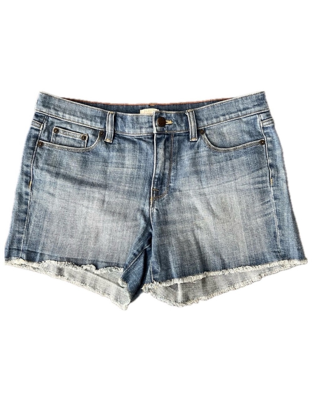 J. Crew Raw Hem Stretch Denim Jean Shorts